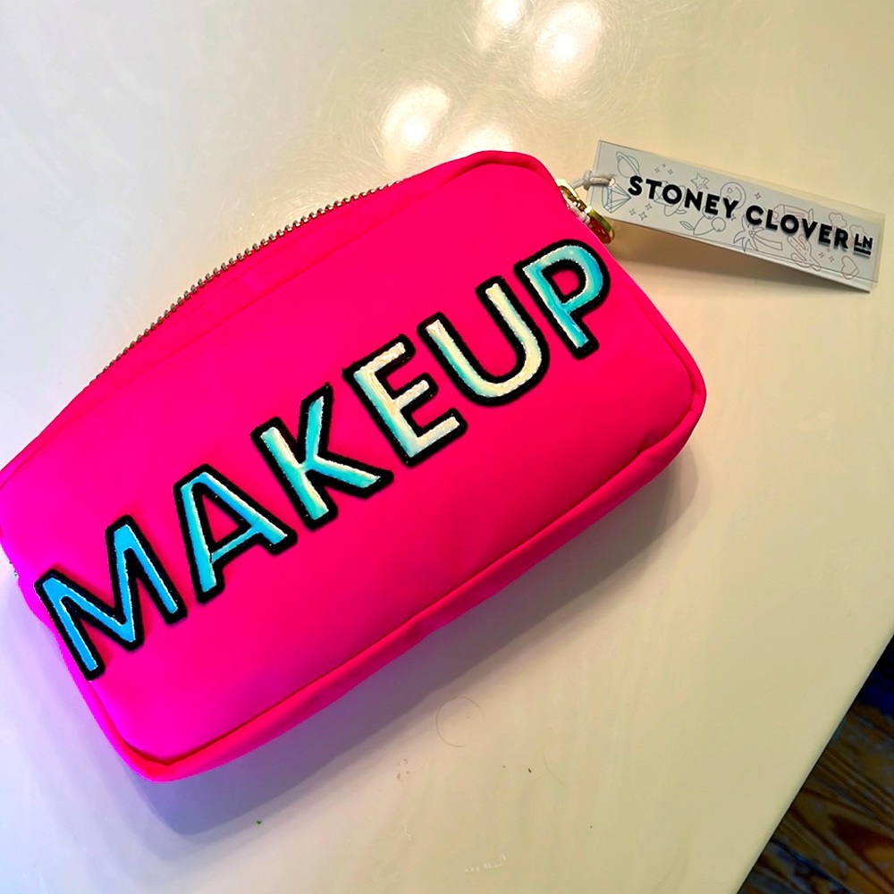 Cute hot pink Stoney Clover Ln Makeup bag